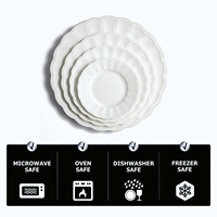 Assiette de présentation en porcelaine fine blanche en relief, style vintage français, pour mariage, vente en gros