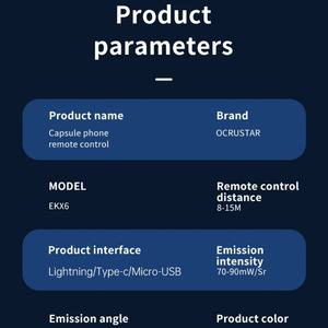 Adaptateur de télécommande universelle portable pour téléphone mobile, appareil électroménager intelligent pour TV Box, climatiseur - Product Image 6