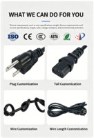 Câble d'alimentation en gros de 1,5 m NEMA 5-15P C13, 3 broches, 0,75/1,0 mm², en cuivre pur, pour quincaillerie philippine