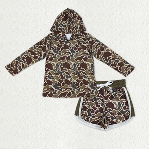 ครอบครัวพี่น้อง แม่และลูกๆ เสื้อผ้าลายพรางสีกากีเข้มแบบใต้ดินแดน - Product Image 5