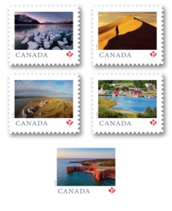 Autocollants de timbres-poste canadiens vintage, autocollants de timbres-poste canadiens, ensemble d'autocollants pour <span class=keywords><strong>colis</strong></span> et enveloppes Canada Post - Product Image 1