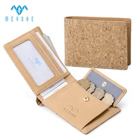 Dompet & Tempat Kartu Pria Anti-RFID dari Kulit PU Ramah Lingkungan dengan Kantong Koin Ukuran Pendek Multi-Fungsi
