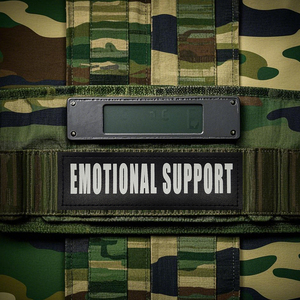 Hỗ trợ cảm xúc đầy màu sắc thêu thư vá da phát sáng in ấn Vai Ba lô Dog vest DIY phản quang vá SEW-On - Product Image 6