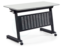 Table de formation pliable en bois mobile de conception moderne Bureau de conférence combiné avec roues pour l'école