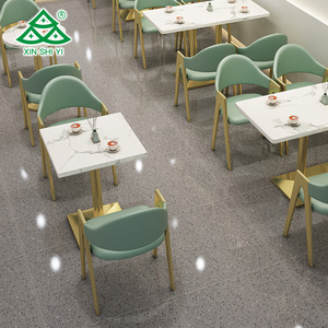 Proyecto de Hotel de Moda, Nuevo Diseño, Muebles de Restaurante Chino, Cabinas de Cafetería, Juego de Mesa y Sillas Redondas para Comedor - Product Image 1