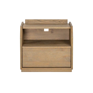 Mesita de Noche Moderna de Madera de Roble con 1 Cajón, Mueble Duradero y Ecológico para Dormitorio o Sala de Estar - Product Image 2