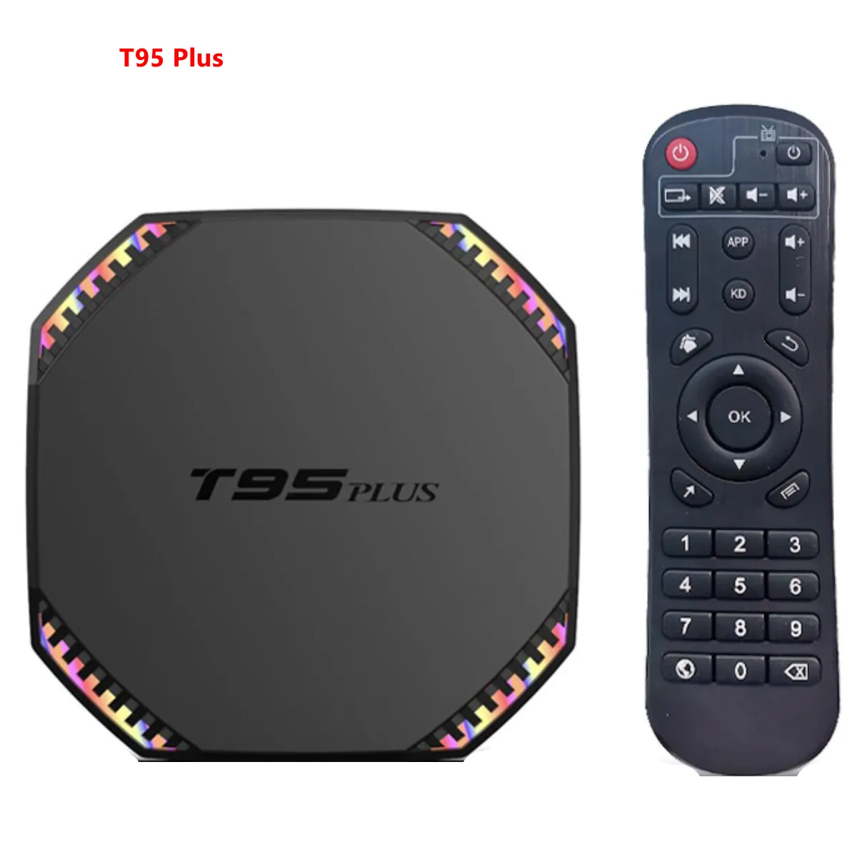 T95 Plus Rockchip RK3566 4GB 8GB Ram 64GB 128GB Rom Internet Digital TV Converter OTT 4K smart tv box android with Color LED