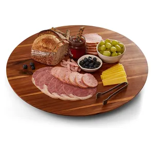 Planches de charcuterie extra large organisateur de cuisine plateau tournant paresseux Susan pour comptoir vente en gros