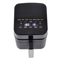 Friteuse à air électronique 4L d'origine d'usine 100V-240V matière plastique de forme carrée à commande numérique pour usage domestique