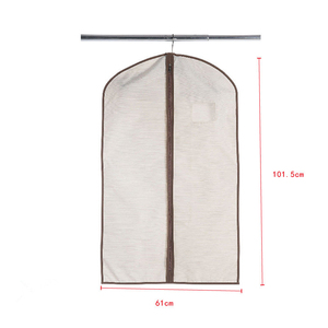 Tout nouveau sac de vêtement en coton imprimé personnalisé <span class=keywords><strong>robe</strong></span> de mariée personnalisée couverture en <span class=keywords><strong>lin</strong></span> anti-poussière couverture de costume réutilisable - Product Image 3
