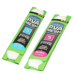 5M 25mm 37mm de large maille PVA <span class=keywords><strong>Soluble</strong></span> dans l'eau <span class=keywords><strong>carpe</strong></span> pêche bas bouillette plate-forme ABS dissolvant appât <span class=keywords><strong>filet</strong></span> enveloppement sacs pour la pêche en mer - Product Image 2
