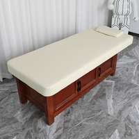 SCHLUSSCHCHGESCHLUSS günstig multifunktionales hölzernes Tätowier-Wimpernbett Massage-Spa Schönheitsbett Klapptische Bett mit Hocker