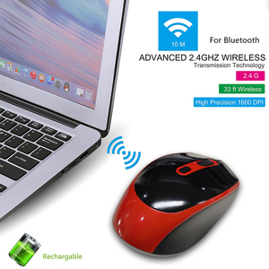 Chuột Không Dây Mẫu Miễn Phí 2.4Ghz 1600DPI Phong Cách Mới Chơi Game Trực Tuyến USB Pc - Product Image 4