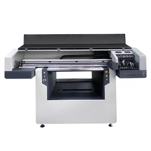 China A1+ 9012 Industrial UV Flatbed Printer with 4 pcs G5i Spot Varnish 3D embossed Effect UV Printing Machine