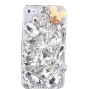 2012 yeni tasarım lüks kristal büyük bling elmas zor iPhone için kılıf 11 11pro max 8 artı rhinestone telefon kılıfı