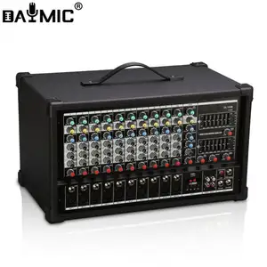 Factory 10 Channel Audio Mixer With Power Amplify Amplifier Box For Home Ktv Show