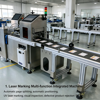 Machine de codage laser UV haute vitesse avec inspection visuelle pour la production en série de matériaux de feuillage pour emballages alimentaires