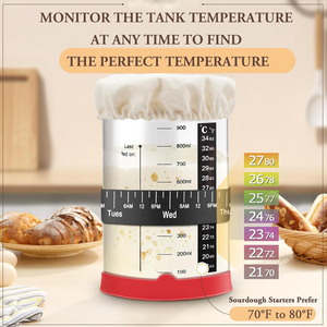 2026 New Product Ideas Eco-Friendly Sourdough Starter Kit Glass with Sourdough Starter Jar Kit <b>Bread</b> Proofing <b>Basket</b> Set - Product Image 4
