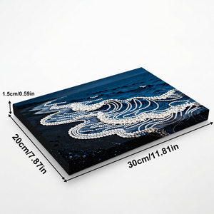 Kit Pittura Diamante Personalizzato con Perle Oceaniche e Diamanti, Mosaico Artistico Fai-da-te con Strass a Forma Speciale e Strumenti per Decorazione Murale Soggiorno - Product Image 2