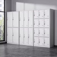 Casier de rangement individuel autoportant en acier avec étagère réglable pour appartement, chambre, maison, école, vente en gros, utilisation comme armoire