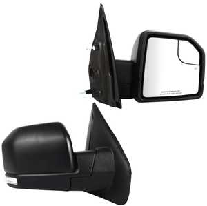 Rétroviseur latéral chauffant électrique XMAXVISION pour F150 2007-2014, accessoires de voiture télescopiques, remplacement, rétroviseur neuf noir 1 - Product Image 1