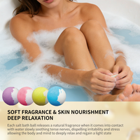 Coffret Cadeau de Bombes de Bain pour les Pieds aux Huiles Essentielles Biologiques Naturelles, Parfums Mixtes 4-en-1 (Lavande, Rose, Freesia, Camomille) – Marque Blanche