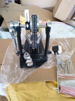Support de pédale double pour grosse caisse, matériel de percussion double, pédale de grosse caisse DP3000, tête de batte, pédale de grosse caisse pour batterie