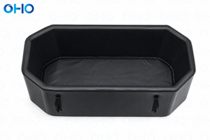 Baignoire de plongée froide <span class=keywords><strong>gonflable</strong></span> portable OHO pour l'extérieur avec matériau DWF durable, pompe manuelle et <span class=keywords><strong>kit</strong></span> de réparation, capacité 1-2 personnes - Product Image 3