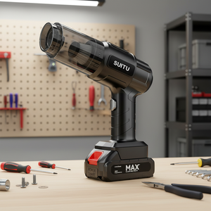 Portable Cordless Handheld Car <strong>Vacuum</strong> <strong>Cleaner</strong> 0.4L Plastic USB Charging Battery Powered for Home Hotels Outdoor &amp; Garage Use - Product Image 4