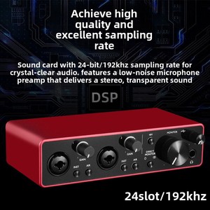 <span class=keywords><strong>Carte</strong></span> <span class=keywords><strong>son</strong></span> d'enregistrement informatique transfrontalière professionnelle pour doublage et livres audio, ensemble d'équipement de mixage audio USB filaire - Product Image 4