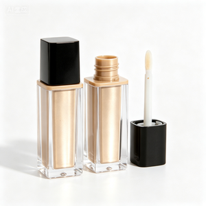 Tubos de brillo labial vacíos de lujo de 2.5 ml, con logotipo personalizado, envase único de plástico para aceite labial. - Product Image 2