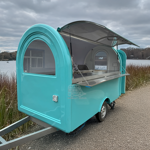 OEM <b>Towable</b> Food Trailer Fully Equipped Barbecue & Kebab Food Shop with Fiberglass & Aluminum Construction for Sale USA - Product Image 6