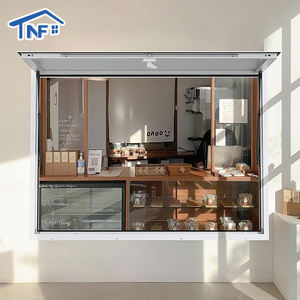 Finestre in Alluminio a Taglio Termico Moderne con Vetro, Finestra a Battente con Apertura Verso l'Esterno per Ville e Cucine con Tenda a Rullo - Product Image 3