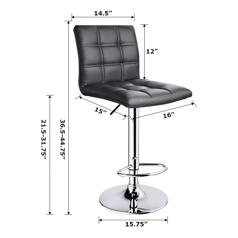 2022 Hot Sale Customized Kitchen Island Swivel Bar Stool Adjustable Height Bar Chair swivel dining chair