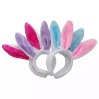 Bandeau lumineux LED oreilles de lapin pas cher pour fête de Pâques, accessoire lumineux pour cheveux