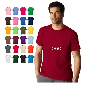 Apparel wholesale 60% cotton 40% polyester blend material T shirt for men