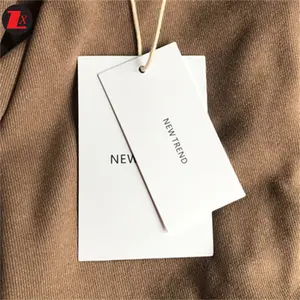 Best Quality Clothing Labels Custom Cotton Cloth For Clothing Custom Hang Tag String Loop Custom Labels For Clothing Brand