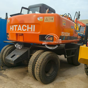 Excavatrice sur pneus Hitachi EX100WD-1 d'origine japonaise 10T à vendre, excavatrice sur pneus Hitachi EX100WD-1 - Product Image 1