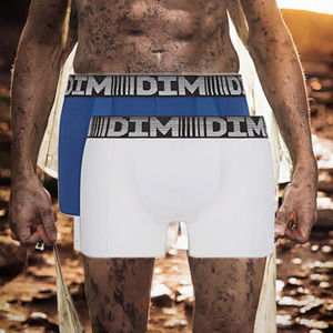 Calzoncillos Boxer de Algodón con Logotipo Personalizado para Hombre, Ropa Interior Tejida a Rayas, Calzoncillos con Estampado de Letras de Tiro Medio - Product Image 3