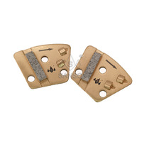Disques de meulage pour sols en béton Sanso 8 mm Modèle AS-1/4PCD*2+BA Trapezoids PCD avec segment de barre premium ASL HTG Diamatic CPS