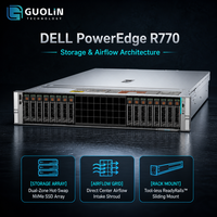 Server Dell R770 PowerEdge 2U Dual Socket Intel Xeon 6 DDR5 6400MT/s PCIe 5.0 iDRAC9 Server Cloud Pusat Data Kepadatan Tinggi