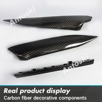 Kit de garnitures intérieures de luxe personnalisées en fibre de carbone véritable pour tableau de bord et panneaux de voiture BMW Séries 3 et 4 (G20, G21, G22, G26, i3, i4) 2019-2025