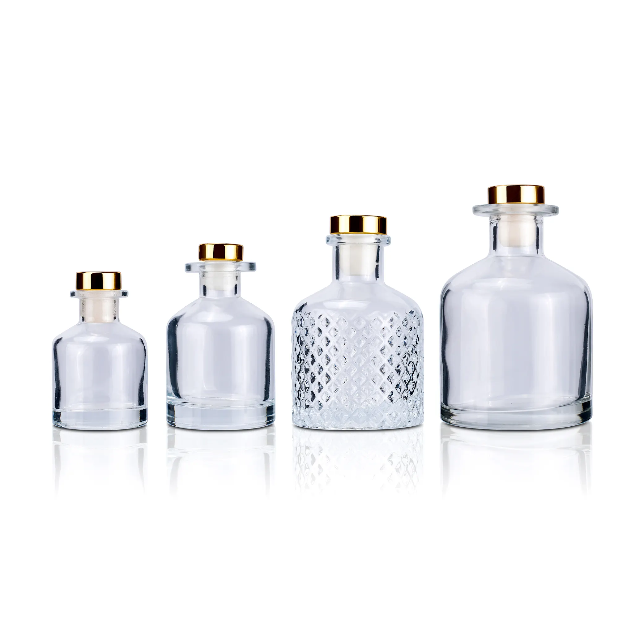 Geur Accessoires Te Gebruiken Voor Diy Vervanging Riet Diffuser Sets 50Ml 100Ml 120Ml 150Ml 200Ml Ronde Vierkante Glazen Diffuser Fles