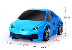 18 Inches Kids Luggages in High Quality PP Material, Attractive Car Shape School and Travel <strong>Suitcase</strong> - Product Image 4