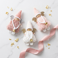 LANTINGXU Décorations de Noël : Poupée ange rose et blanche à suspendre pour sapin et cheminée – Fournisseur d'usine