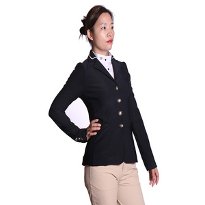 Traje de rendimiento superior ajustado para mujer para deportes ecuestres Chaqueta de equitación al por mayor - Product Image 3
