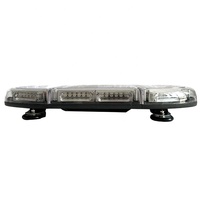 Barra de luces LED rojo y azul, mini Barra de luces LED azul impermeable, mini Barra de luces estroboscópicas LED en la azotea con altavoz y sirenas