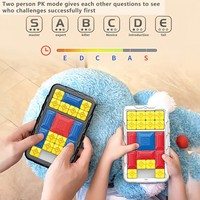 Jeu de société de puzzle intelligent Huarong Road Super Slide avec plus de 500 défis à débloquer, jouet de réflexion logique en ABS pour enfants de 2 à 4 ans