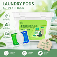 JL Capsules de lessive 3 en 1 Pure Friendly, produits de nettoyage enzymatiques, détergent liquide pour le lavage des vêtements