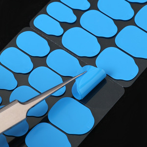 Pegatinas de Gel <span class=keywords><strong>para</strong></span> <span class=keywords><strong>Uñas</strong></span> Ultrafinas de Color Azul, Adhesivo Fuerte a Prueba de Agua <span class=keywords><strong>para</strong></span> <span class=keywords><strong>Uñas</strong></span> Postizas, Duran hasta 10 Días - Product Image 4